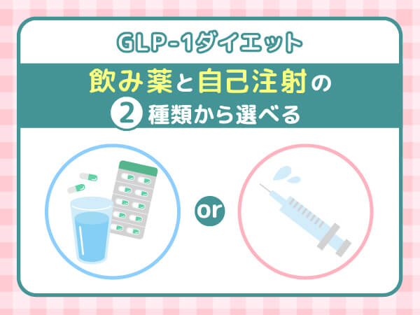 GLP-1ダイエットは2種類の投薬方法から選べるダイエット手法